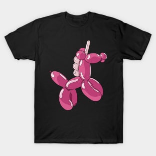 A light and dark pink unicorn balloon T-Shirt